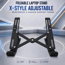 Teckwe 10-Level Height Adjustable Laptop Stand, Lightweight Foldable Desktop Holder With Stable Triangular Frame, Ventilated Open Design And Scratch-Resistant Silicone Pads, For 10–16 Inch Laptops And Tablets - View 3