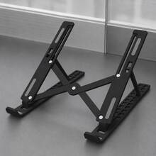 Teckwe 10-Level Height Adjustable Laptop Stand, Lightweight Foldable Desktop Holder With Stable Triangular Frame, Ventilated Open Design And Scratch-Resistant Silicone Pads, For 10–16 Inch Laptops And Tablets - View 4