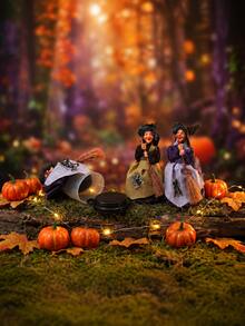 Halloween Witch Living Room Creative Storage Decorations For Schools, Offices, Gifts, Weddings, Start Of School Season, Small Party Games, And Daily Parties - multicolor - View 6