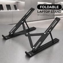 Teckwe 10-Level Height Adjustable Laptop Stand, Lightweight Foldable Desktop Holder With Stable Triangular Frame, Ventilated Open Design And Scratch-Resistant Silicone Pads, For 10–16 Inch Laptops And Tablets - View 2