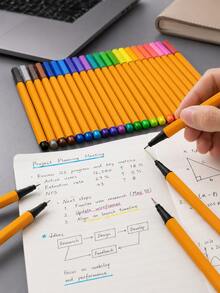 24 Color Fineliner Pens Marker Pens Assorted Colors Back To School - multicolor - View 6