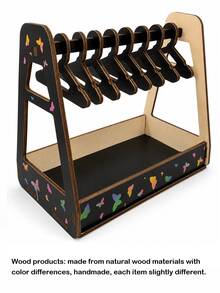Joivida Wooden Jewelry Rack With Multiple Slots, Necklace And Earring Display Box, Jewelry Storage And Organizing Ornaments, Small Item Display Tower Center Table For Storing Handicrafts, Desktop Decoration Storage Rack, Essential Box For Shops And Homes - Multicolor - View 16