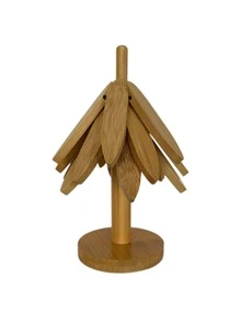 Nordic‑Style Tree‑Shaped Wooden Storage Rack With Vertical Storage Support, A Decorative Piece For Desktops - multicolor - View 6