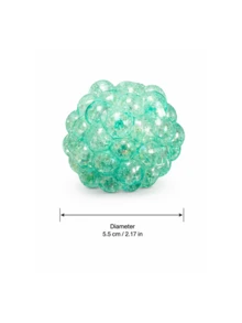 MINKOJA 1pc Transparent Pearl Stress Relief Toy, Transparent Squeeze Toy, Handmade Fidget Ball, Decompression Toy, Transparent INS Style, For Stress Release & Anxiety Relief - Multicolor - View 3