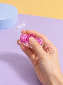 MINKOJA 1Pc Leopard Print Pattern Keyboard Fidget Toy, 3-Key Stress Relief Keyboard, Can Be Used As Keychain/Bag Pendant, Pressable Keyboard Key Toy, For Stress Relief And Killing Time - three bond - View 4