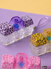 MINKOJA 1Pc Leopard Print Pattern Keyboard Fidget Toy, 3-Key Stress Relief Keyboard, Can Be Used As Keychain/Bag Pendant, Pressable Keyboard Key Toy, For Stress Relief And Killing Time - three bond - View 7