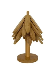 Nordic‑Style Tree‑Shaped Wooden Storage Rack With Vertical Storage Support, A Decorative Piece For Desktops - multicolor - View 10