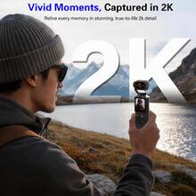 Teckwe 2K HD Pocket Action Camera, 180° Rotatable Lens, WiFi Control, 2000mAh Battery, Timelapse Camera For Outdoor, Cycling, Travel - View 7