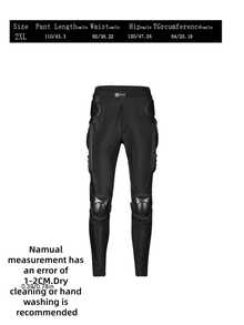 High Elastic Shock Absorbing Cycling Padded Shorts Breathable Anti-Scratch Motorcycle Riding Armor Pants Men Outdoor Sports Protection Trousers - Black - View 10