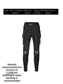 High Elastic Shock Absorbing Cycling Padded Shorts Breathable Anti-Scratch Motorcycle Riding Armor Pants Men Outdoor Sports Protection Trousers - Black - View 6