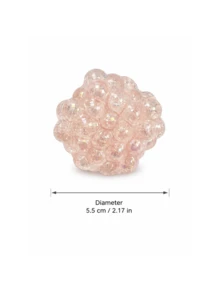 MINKOJA 1pc Transparent Pearl Stress Relief Toy, Transparent Squeeze Toy, Handmade Fidget Ball, Decompression Toy, Transparent INS Style, For Stress Release & Anxiety Relief - Multicolor - View 4
