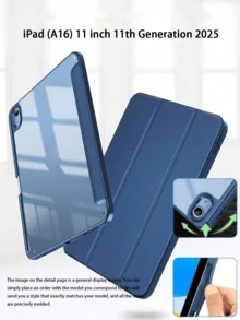 Blue Silicone Folding Shockproof Protective Case Compatible With Apple Tablet, Compatible With Tablet - Blue - View 17