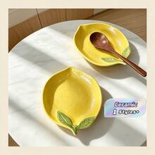 Large-Sized Lemon Ceramic Spoon Holder, Suitable For The Stove, An Elegant Cooking Utensil Holder, Heat-Resistant Dish Rack, Can Be Placed On The Countertop, Can Be Put In The Dishwasher. - Multicolor - View 1