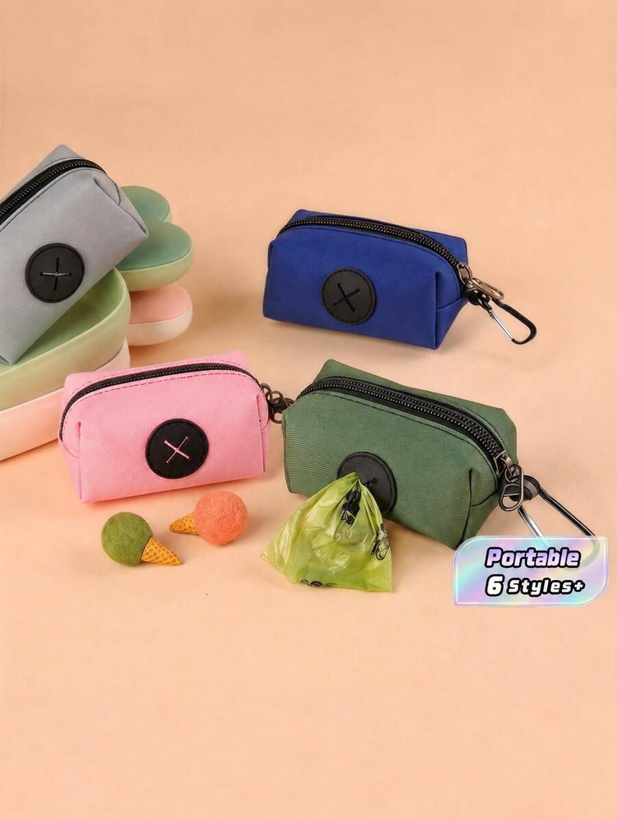 Outdoor Dog Walking Poop Bag Holder, Pet Waste Bags Dispenser - Multicolor - View 1