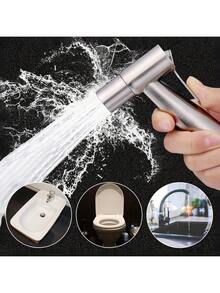 1 Set Toilet Companion Kit, 304 Stainless Steel Bidet Sprayer, Anti-Explosion Shower Hose, Toilet Sprayer Nut Gasket - G1/2" - View 9