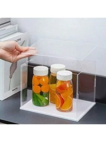 1pc Premium Transparent Acrylic Display Case - Elegant Collectible Storage Solution, Detachable Acrylic Display Box, Dust-Proof Display Box, Ideal For Small Figurines, Action Figures, Collectibles, Etc., Multiple Sizes Available, White Base - White - View 9