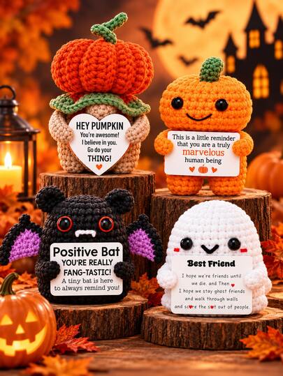 MINKOJA 1 Hand-Crocheted Table Decoration: A Fun And Cute Animal Figurine-The Perfect Thank-You Gift For Friends And Sisters, Or A Heartfelt Token Of Appreciation For Mom, Colleagues, And Family. Ideal As A Small Decorative Gift For The Bedroom.