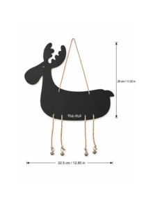 Cirelle 1pc Double-Sided Hanging Chalkboard, Sheep/Deer Shaped Mini Chalkboard, Message Board, Classroom Bulletin Decor, Wooden Stall Display Sign Chalkboard, No Installation Required, Hanging Design - multicolor - View 6
