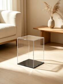 Black Base High-Definition Collectible Display Box, Assembled Transparent Acrylic Box, Alternative To Glass Box, Used For Displaying Figurines, Dolls, Ornaments, Home Storage & Organization, Gift Box - Black - View 7
