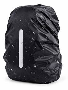 1 件 15-75L 黑色背包防雨防污罩，户外旅行徒步登山包防尘罩，可折叠背包保护罩带反光条，适用于户外、登山、通勤、学校、家居、旅行收纳 - 黑色 - 查看 7