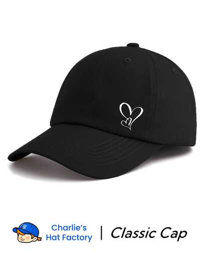 Dealstrict 1pc Hearts Graphic Printed Baseball Cap , Multi-Color Retro Dad Hat Unisex, Y2K Aesthetic Sun Hat, Perfect For Daily Wear