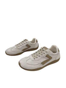 Giày thể thao thường ngày nữ, món quà hoàn hảo cho bạn gái - Màu Khaki - Xem 4