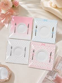 Zazumi 100pcs K‑Style Ins Plate Pattern Badge Backing Cards,Wrapping Packing Supplies For Idol Button Pins,Simple Gift Packaging Decorative Cards,Creative Package Accessories For Badge Collection,For Display, Trading,Handmade Crafts,Peripheral Exchange Use - multicolor - View 8
