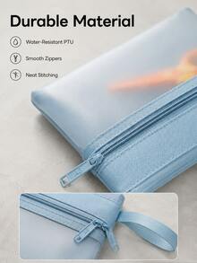 Haus Hana Dual‑Zipper A6 Pouch With Handy Wrist Strap. Dual‑Compartment Design Keeps Small Items Sorted Neatly. Compact And Lightweight, Great For Storing Documents, Cards And Personal Essentials, Ideal For Travel And Daily Carry. - Multicolor - View 8