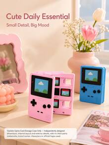 Joivida 1pc Retro Handheld Game Console Style Game Card Holder, Portable Game Cartridge Storage Case With Multi Slots, Cute Card Organizer For Console Game Cards, Memory Cards, Travel, Desk Display, Daily Use & Gift - View 11