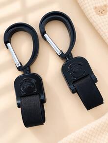 SHEIN 2 Packs, Removable And Pasted Stroller Hooks, 360-Degree Rotating Design, Storage Hooks Suitable For Different Strollers - Multicolor - View 4