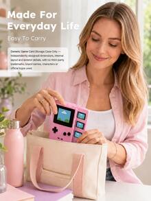 Joivida 1pc Retro Handheld Game Console Style Game Card Holder, Portable Game Cartridge Storage Case With Multi Slots, Cute Card Organizer For Console Game Cards, Memory Cards, Travel, Desk Display, Daily Use & Gift - View 10
