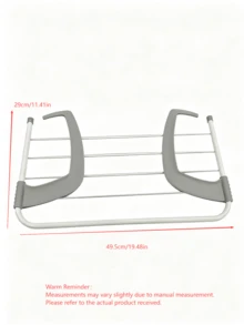 Tendedero plegable ajustable, tendedero portátil plegable y retráctil para colgar ropa en balcones y ventanas, estante de almacenamiento para ropa, calcetines y plantas, adecuado para lugares interiores y exteriores como balcones, barandillas de radiadores y alféizares de ventanas. - Multicolor - Ver 2