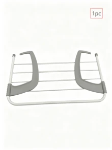 Tendedero plegable ajustable, tendedero portátil plegable y retráctil para colgar ropa en balcones y ventanas, estante de almacenamiento para ropa, calcetines y plantas, adecuado para lugares interiores y exteriores como balcones, barandillas de radiadores y alféizares de ventanas. - Multicolor - Ver 9