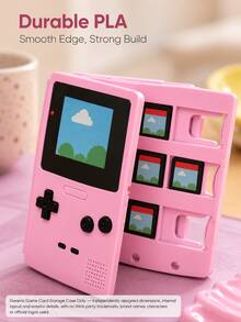 Joivida 1pc Retro Handheld Game Console Style Game Card Holder, Portable Game Cartridge Storage Case With Multi Slots, Cute Card Organizer For Console Game Cards, Memory Cards, Travel, Desk Display, Daily Use & Gift - View 12
