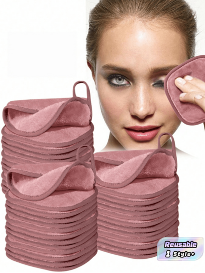 Kit com 12 Toalhas de Limpeza Facial em Microfibra Macia com Alça para Pendurar, Panos Removedores de Maquiagem Suaves para a Pele, Laváveis, Reutilizáveis, Duráveis, Secagem Rápida e Compactos para Cuidados Faciais Domésticos