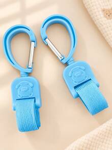 SHEIN 2 Packs, Removable And Pasted Stroller Hooks, 360-Degree Rotating Design, Storage Hooks Suitable For Different Strollers - Multicolor - View 5