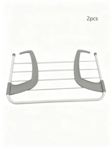 Tendedero plegable ajustable, tendedero portátil plegable y retráctil para colgar ropa en balcones y ventanas, estante de almacenamiento para ropa, calcetines y plantas, adecuado para lugares interiores y exteriores como balcones, barandillas de radiadores y alféizares de ventanas. - Multicolor - Ver 8