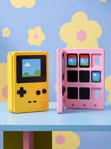 Joivida 1pc Retro Handheld Game Console Style Game Card Holder, Portable Game Cartridge Storage Case With Multi Slots, Cute Card Organizer For Console Game Cards, Memory Cards, Travel, Desk Display, Daily Use & Gift - View 2
