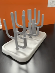 1PC Creative Cactus Cup Drying Rack Kitchen Bottle Drainer Plastic Storage Holder For Baby Milk Bottles Home Organizer Countertop Shelf - Multicolor - View 5