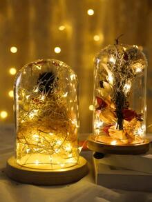 10M 100 LED USB Copper Wire Lights,Flexible Bendable Wire,DIY Shapeable String Lights,Home Decor String Lights,Party & Festival Decoration Lights - Yellow - View 4
