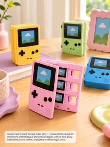 Joivida 1pc Retro Handheld Game Console Style Game Card Holder, Portable Game Cartridge Storage Case With Multi Slots, Cute Card Organizer For Console Game Cards, Memory Cards, Travel, Desk Display, Daily Use & Gift - View 5