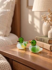Cirelle 1Pc Hand‑Blended Duck Figurine,Vivid Spotted Tone Crafted Decor Accent For Interior Display,Modern Boho,Housewarming Gift,Playful Character‑Driven Accent That Refreshes Surrounding Visual Layout, Thoughtful Keepsake Suited For Diverse Gifting Moments - default - View 6