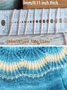 1pc Soft, Skin-Friendly Colorful Yarn, Suitable For DIY Knitting And Crocheting Sweaters, Scarves, 3.53 Oz/Pc, Autumn/Winter Season - multicolor - View 12