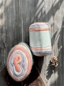 1pc Soft, Skin-Friendly Colorful Yarn, Suitable For DIY Knitting And Crocheting Sweaters, Scarves, 3.53 Oz/Pc, Autumn/Winter Season - multicolor - View 8