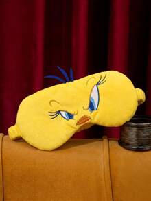 LOONEY TUNES X POKOJA LAND 1pc Officially Licensed Tweety 3D Embroidered Eye Mask, Cute Yellow Bird Light-Blocking Sleep Mask, Cartoon Plush Eye Cover For Naps, Travel, Office Nap, A Fun Gift For Birthday Or Anniversary - Yellow - View 5