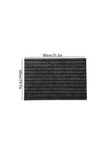 1PC Cuttable Non-Slip Entrance Doormat, Shoe Scraper Rug For Front Door Kitchen Hallway Home Decor - Gray Stripes - View 9