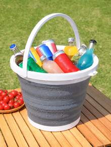 Portable Foldable Silicone Plastic Water Bucket For Car, Kids, Outdoor Fishing, Travel And Home Use - Multicolor - View 10