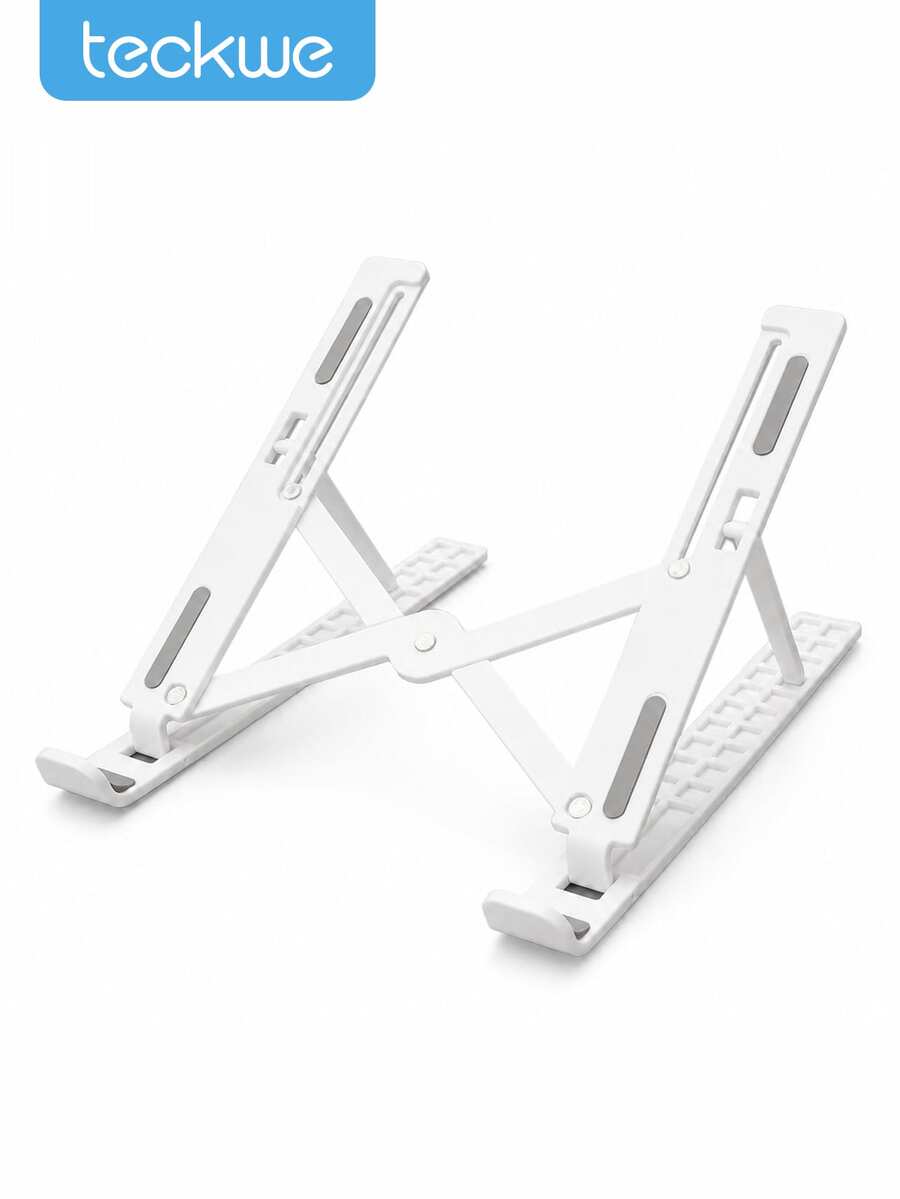 Teckwe 10-Level Height Adjustable Laptop Stand, Lightweight Foldable Desktop Holder With Stable Triangular Frame, Ventilated Open Design And Scratch-Resistant Silicone Pads, For 10–16 Inch Laptops And Tablets - View 1