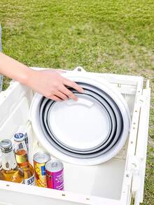 Portable Foldable Silicone Plastic Water Bucket For Car, Kids, Outdoor Fishing, Travel And Home Use - Multicolor - View 7