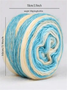 1pc Soft, Skin-Friendly Colorful Yarn, Suitable For DIY Knitting And Crocheting Sweaters, Scarves, 3.53 Oz/Pc, Autumn/Winter Season - multicolor - View 13